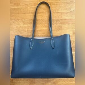 Kate Spade Midnight Blue Leather Tote Bag